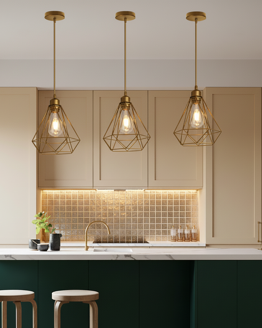 Dos lamparas diamante